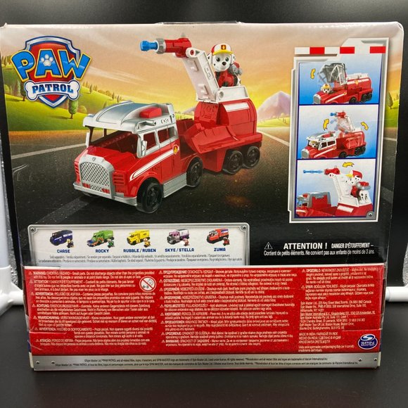 Paw Patrol BIG TRUCK PUPS Marshall Transforming Rescue Truck with Figure - Picture 2 of 2
